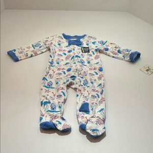 Falls Creek Blue and White Kids Footie